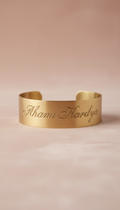 Engraved Bracelet with Personalised Message